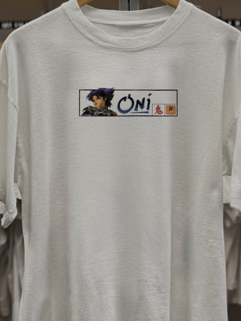 Rare Oni Konoko Washed White Tee - Picture 2 of 2